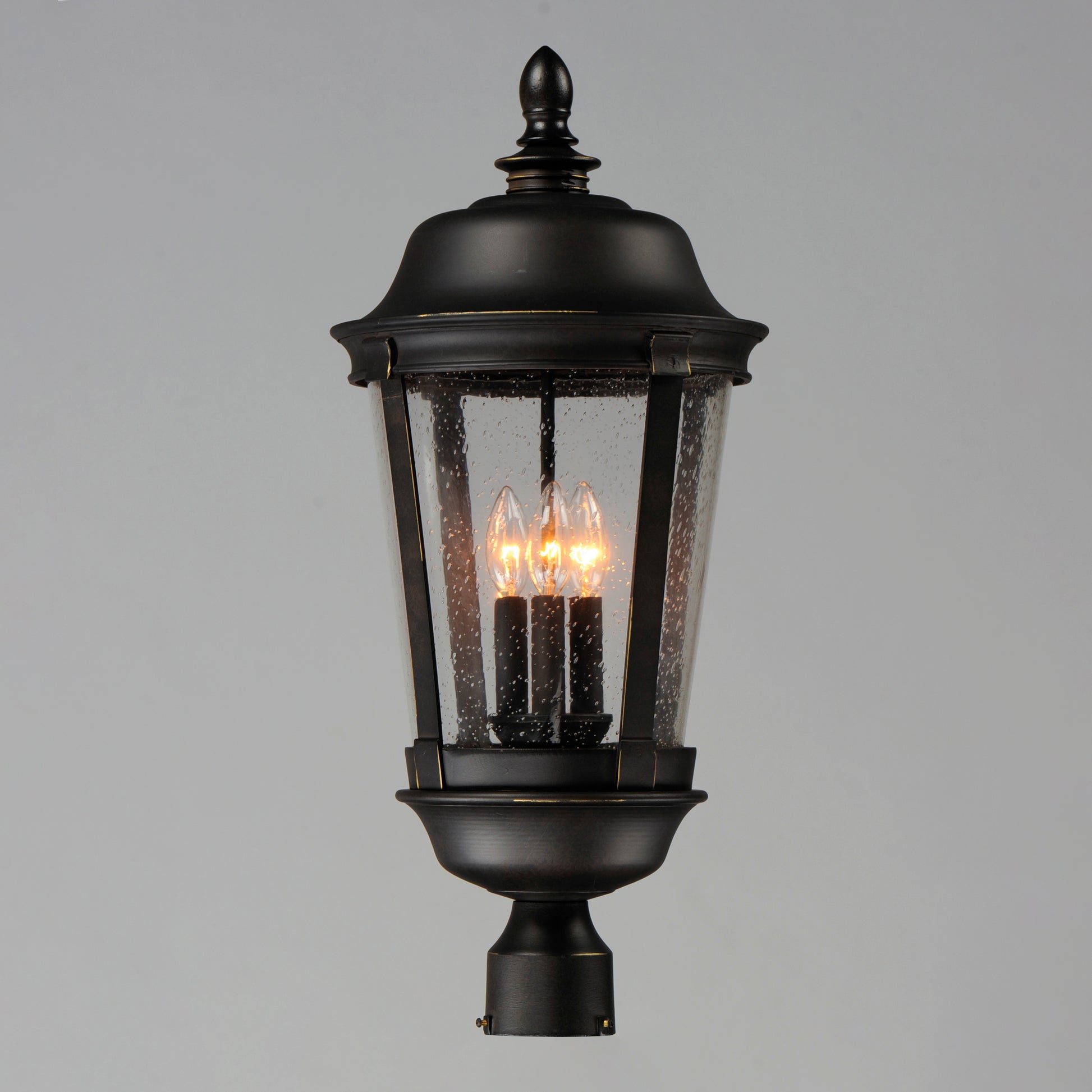 Dover Cast 3-Light Outdoor Pole/Post Lantern Bronze by Maxim Lighting
