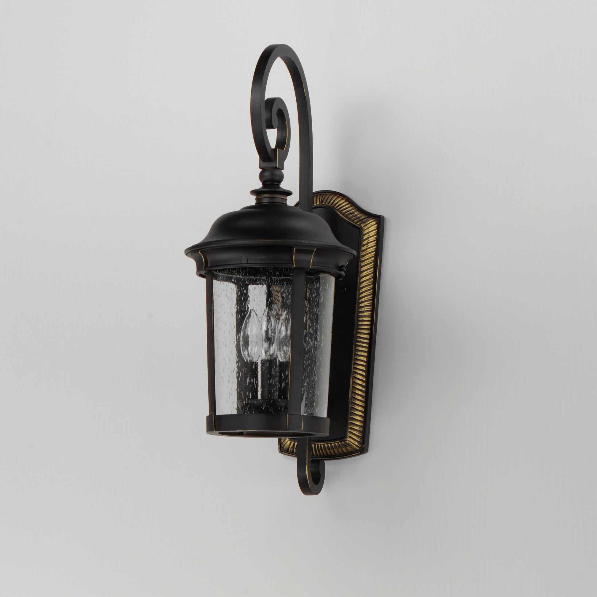 Dover Cast 3-Light Outdoor Wall Lantern Bronze by Maxim Lighting