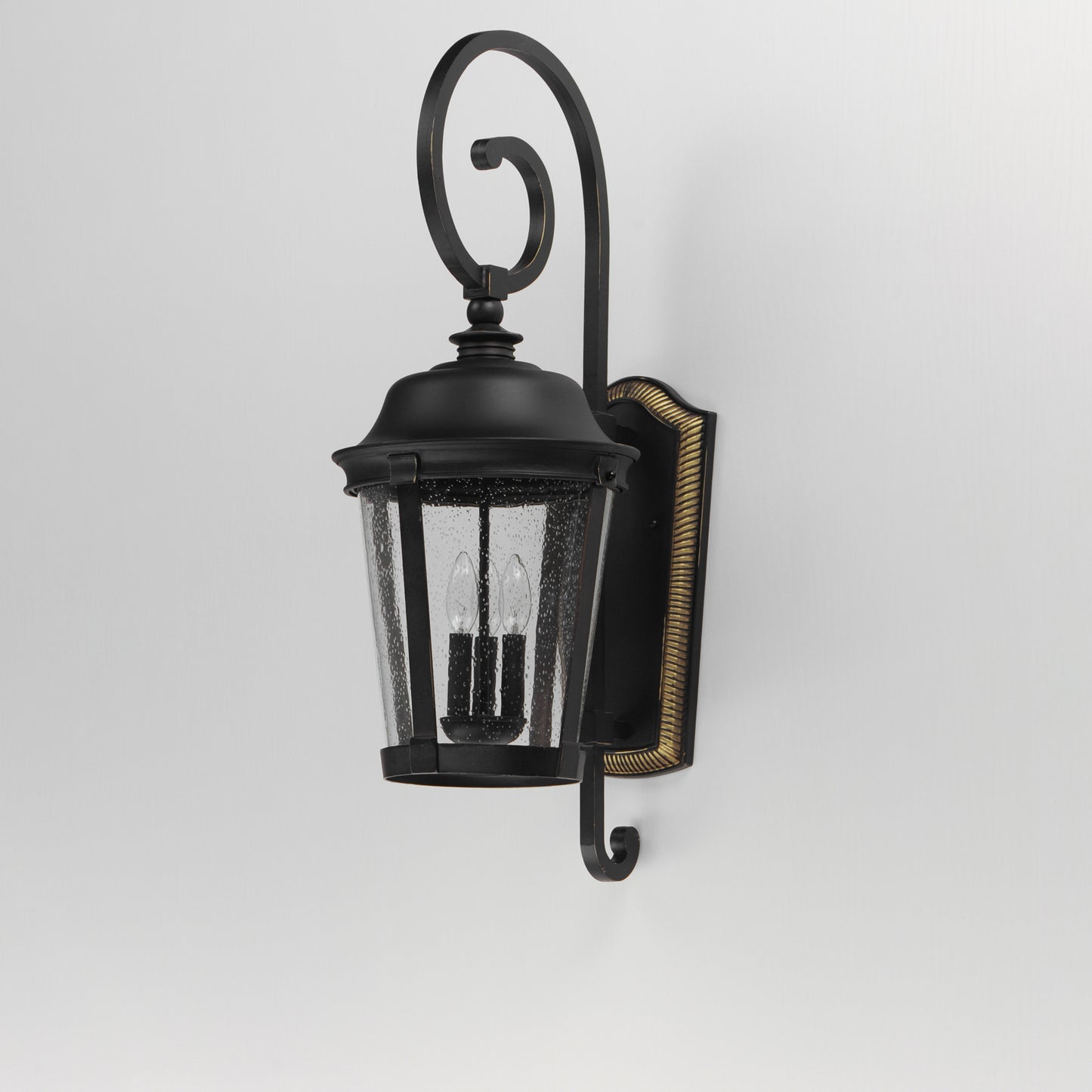 Dover Cast 3-Light Outdoor Wall Lantern Bronze by Maxim Lighting