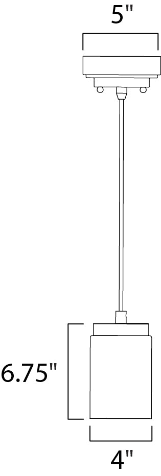 Mod LED Mini Pendant Satin Nickel by Maxim Lighting