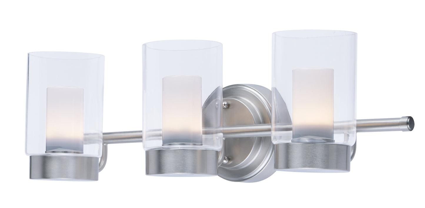 Mod 3-Light LED Vanity Satin Nickel by Maxim Lighting