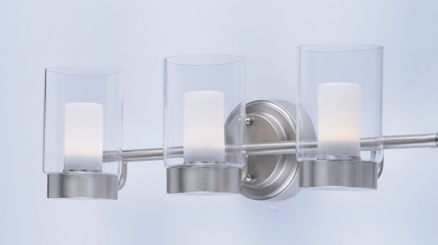 Mod 3-Light LED Vanity Satin Nickel by Maxim Lighting