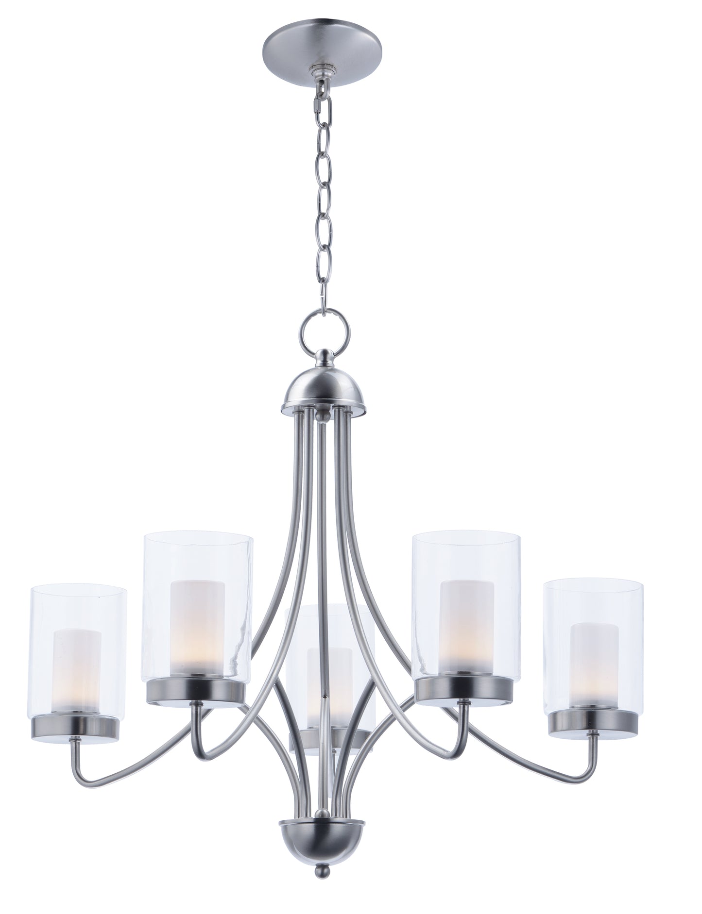 Mod 5-Light LED Chandelier Satin Nickel by Maxim Lighting