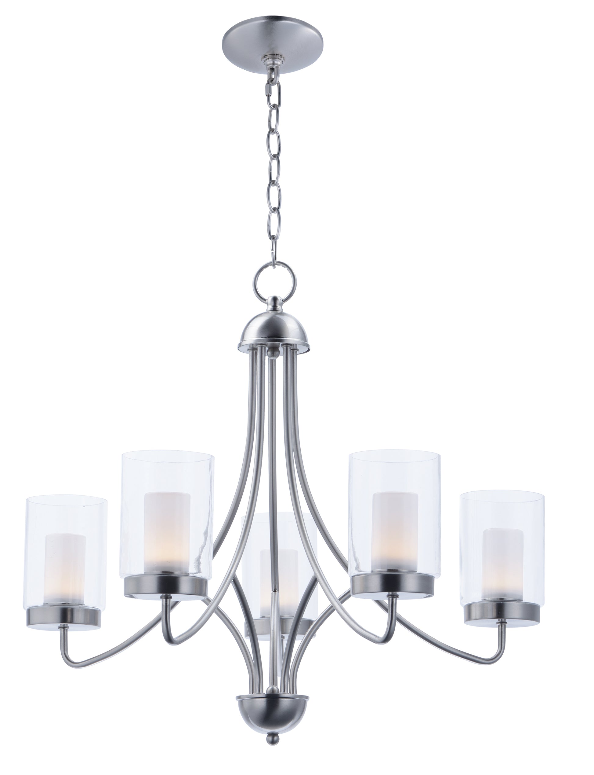 Mod 5-Light LED Chandelier Satin Nickel by Maxim Lighting