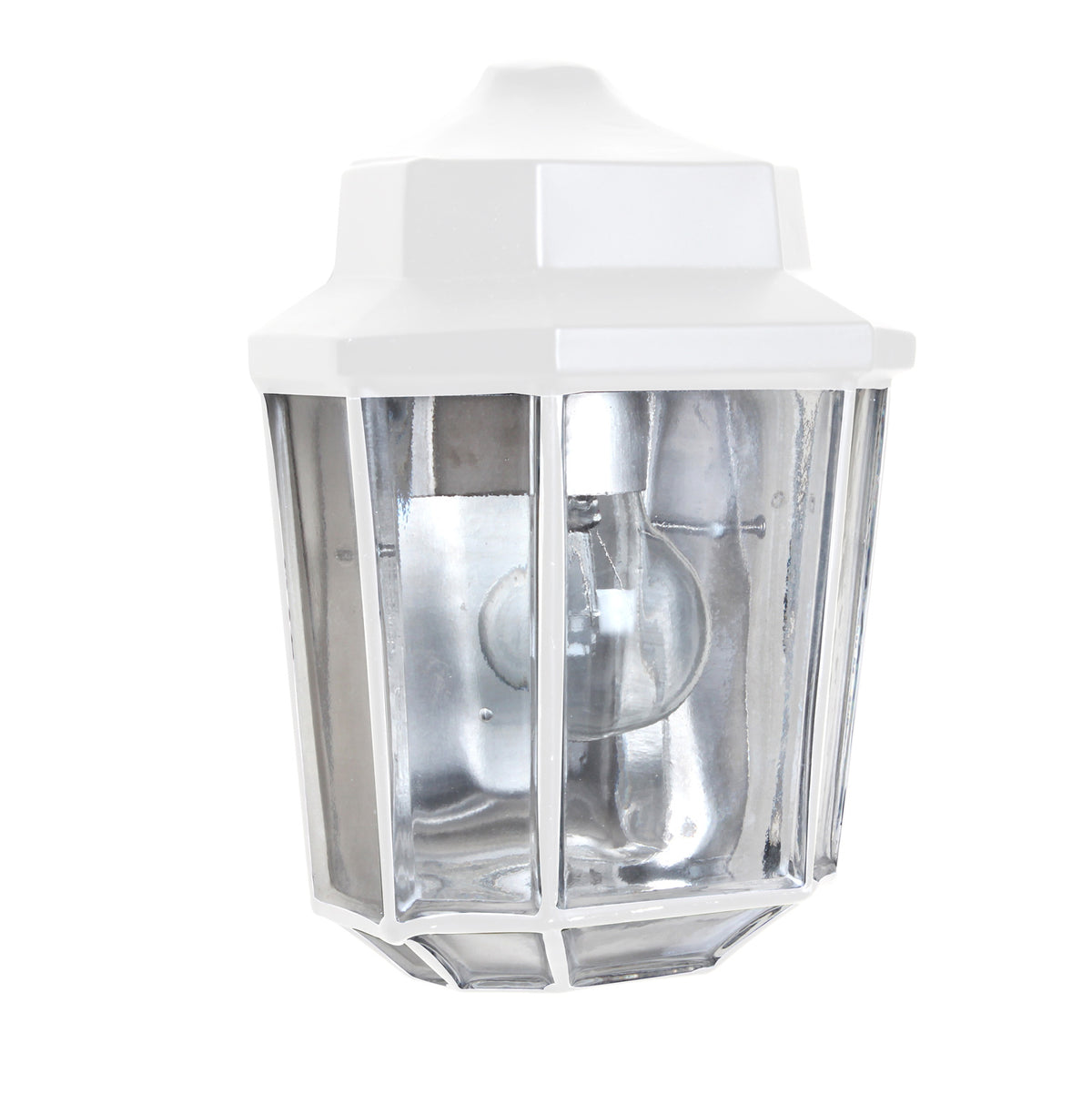 Besa Costaluz 3028 wall sconce option – White / Clear inside