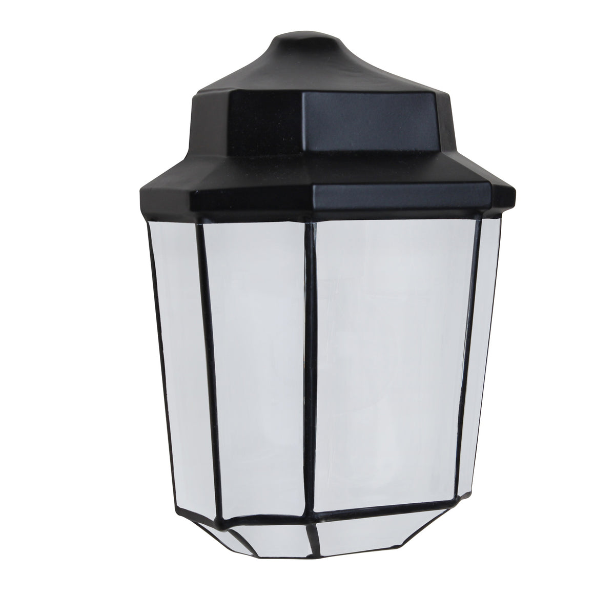 Besa Costaluz 3028 wall sconce option – Black / Frosted inside