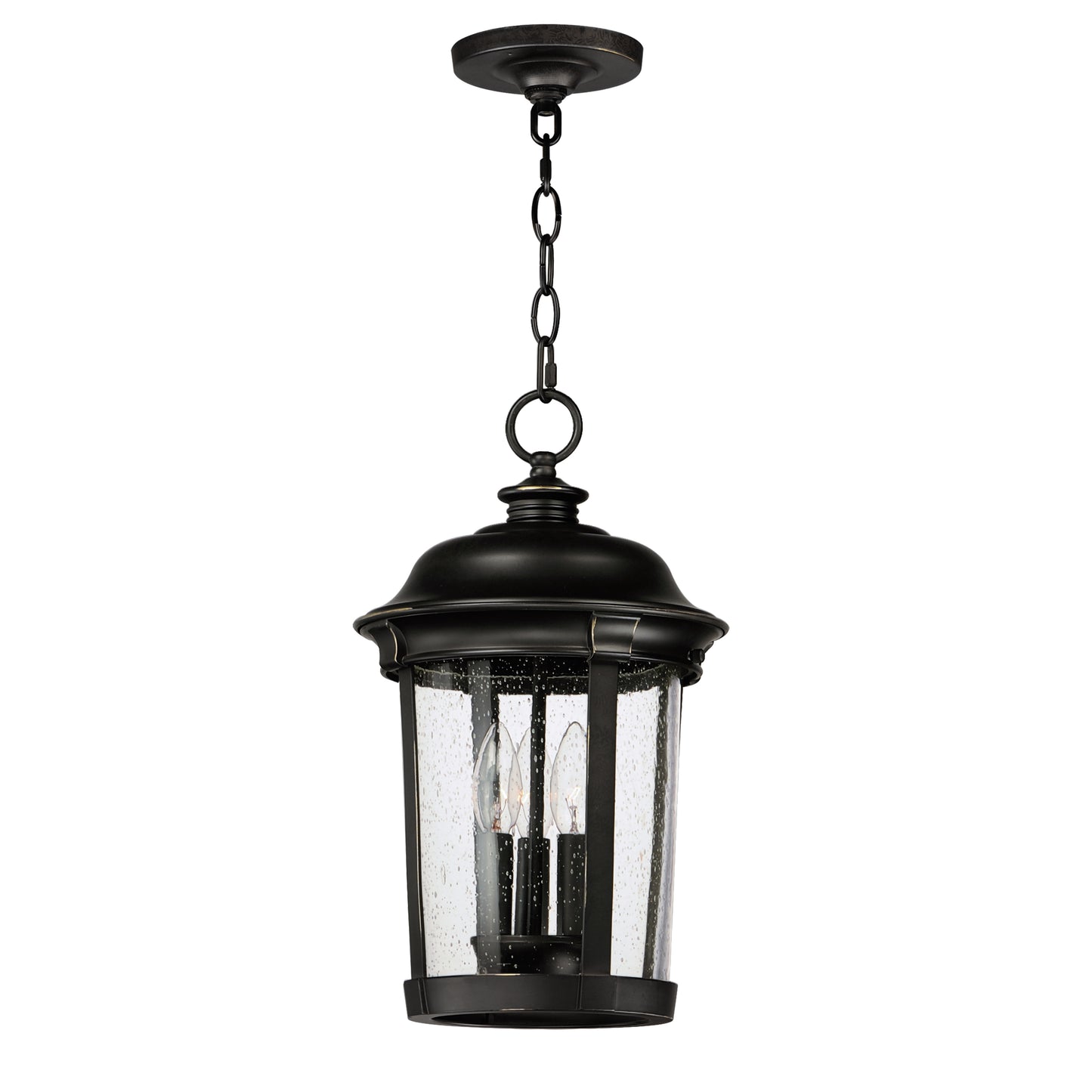 Dover Cast 3-Light Outdoor Hanging Lantern Bronze by Maxim Lighting