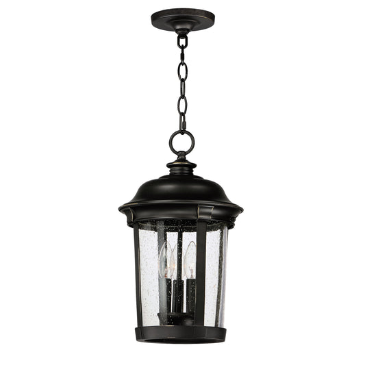 Dover Cast 3-Light Outdoor Hanging Lantern Bronze by Maxim Lighting