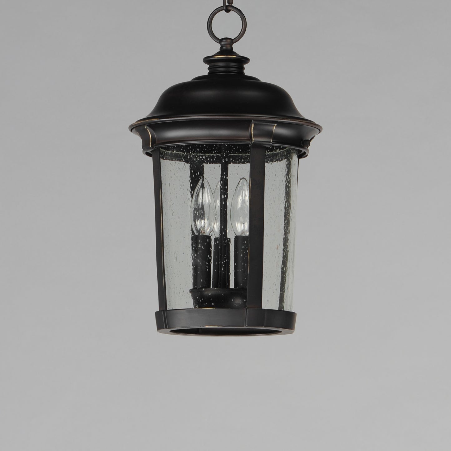 Dover Cast 3-Light Outdoor Hanging Lantern Bronze by Maxim Lighting