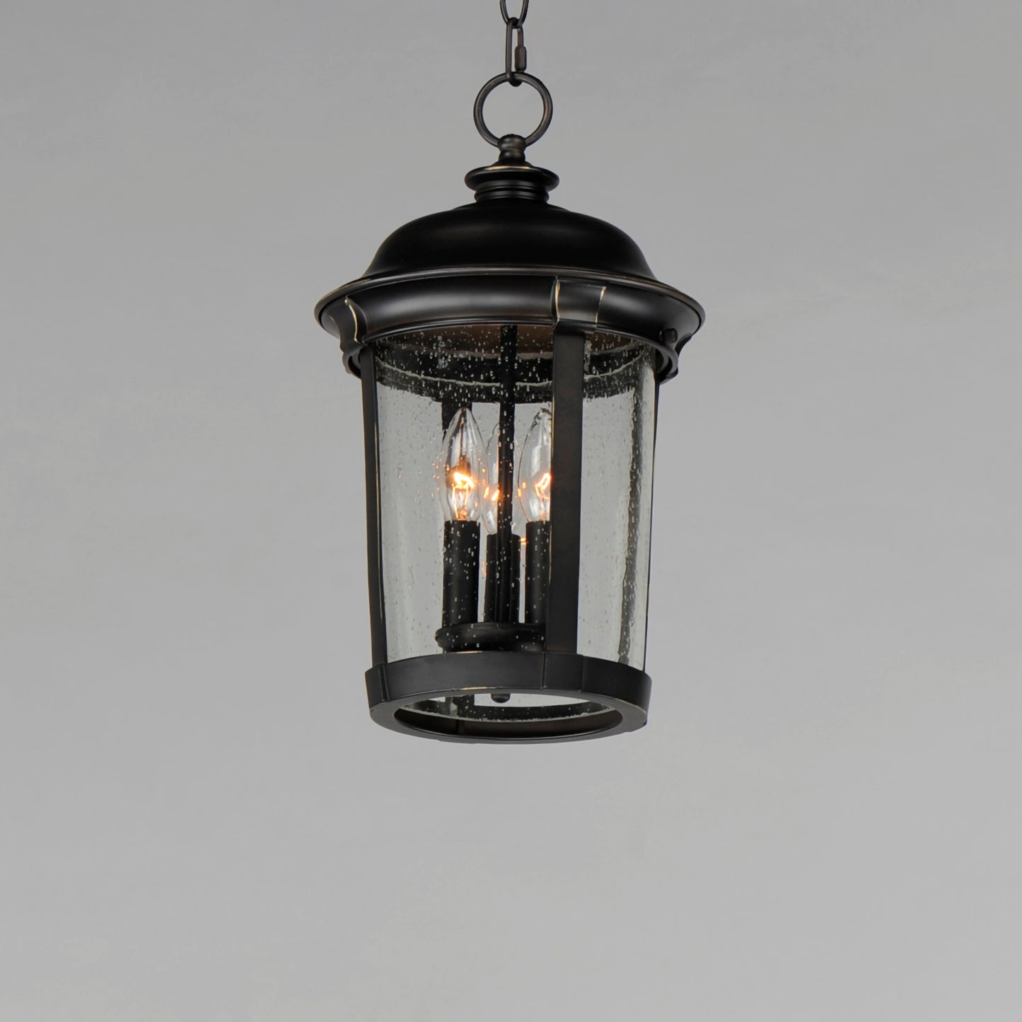 Dover Cast 3-Light Outdoor Hanging Lantern Bronze by Maxim Lighting