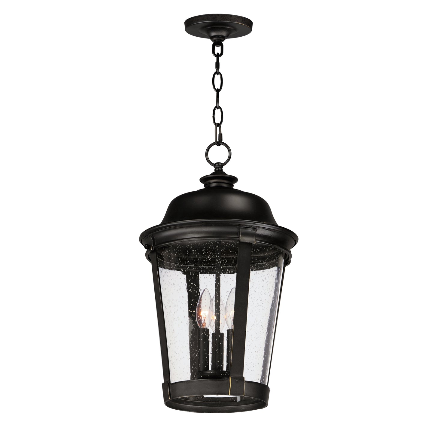 Dover Cast 3-Light Outdoor Hanging Lantern Bronze by Maxim Lighting