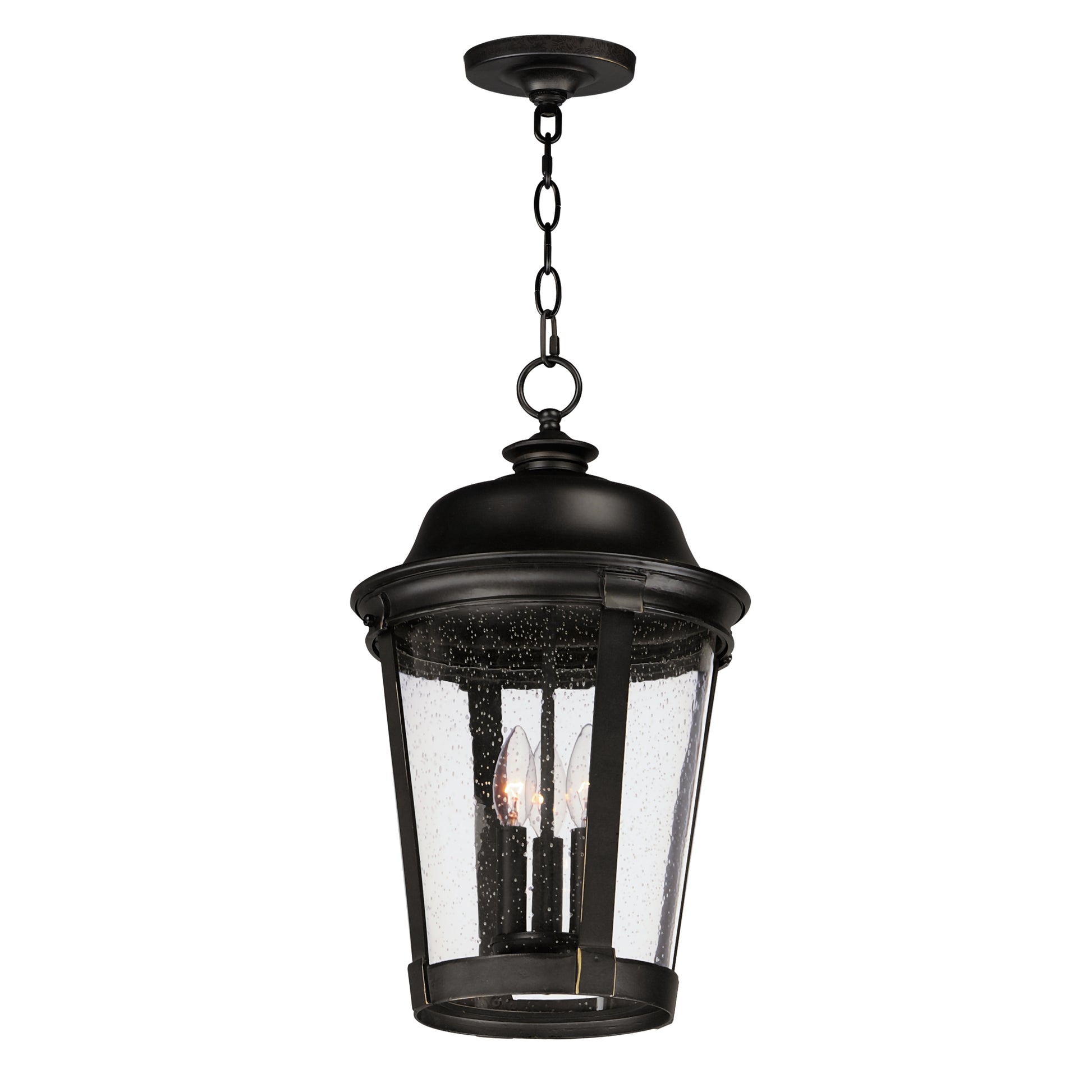 Dover Cast 3-Light Outdoor Hanging Lantern Bronze by Maxim Lighting