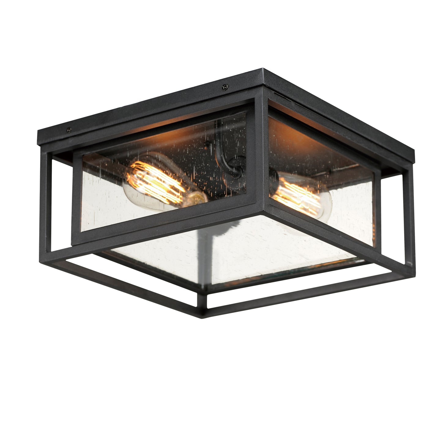 Cabana 2-Light Flush Mount Black by Maxim Lighting