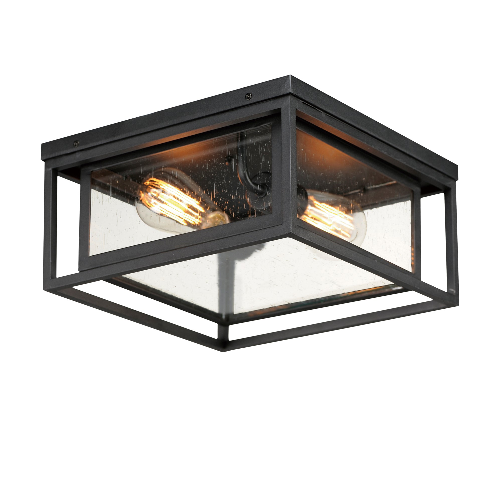 Cabana 2-Light Flush Mount Black by Maxim Lighting
