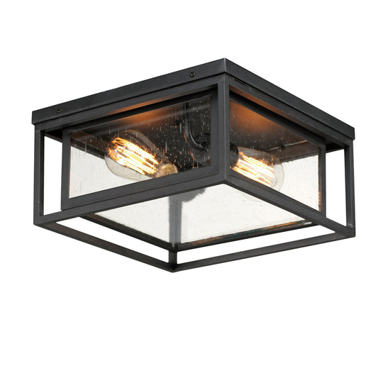 Cabana 2-Light Flush Mount Black by Maxim Lighting