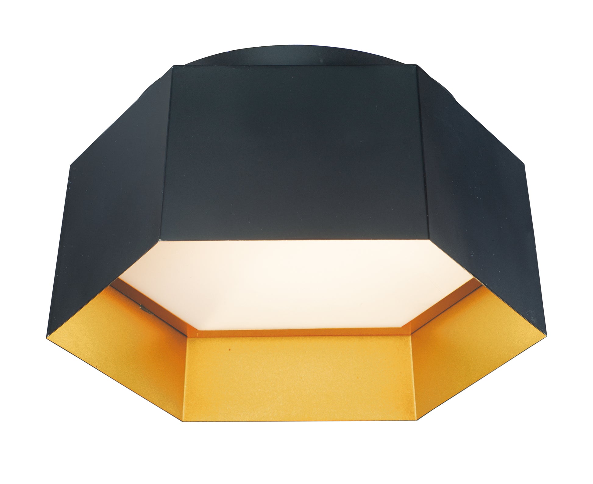 Honeycomb LED Flush Mount Black/Gold by Maxim Lighting