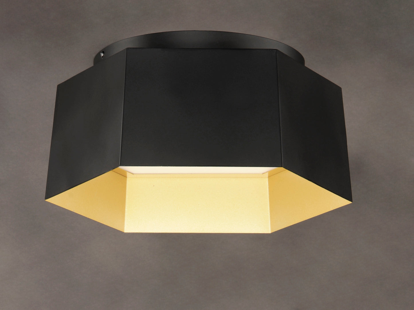 Honeycomb LED Flush Mount Black/Gold by Maxim Lighting