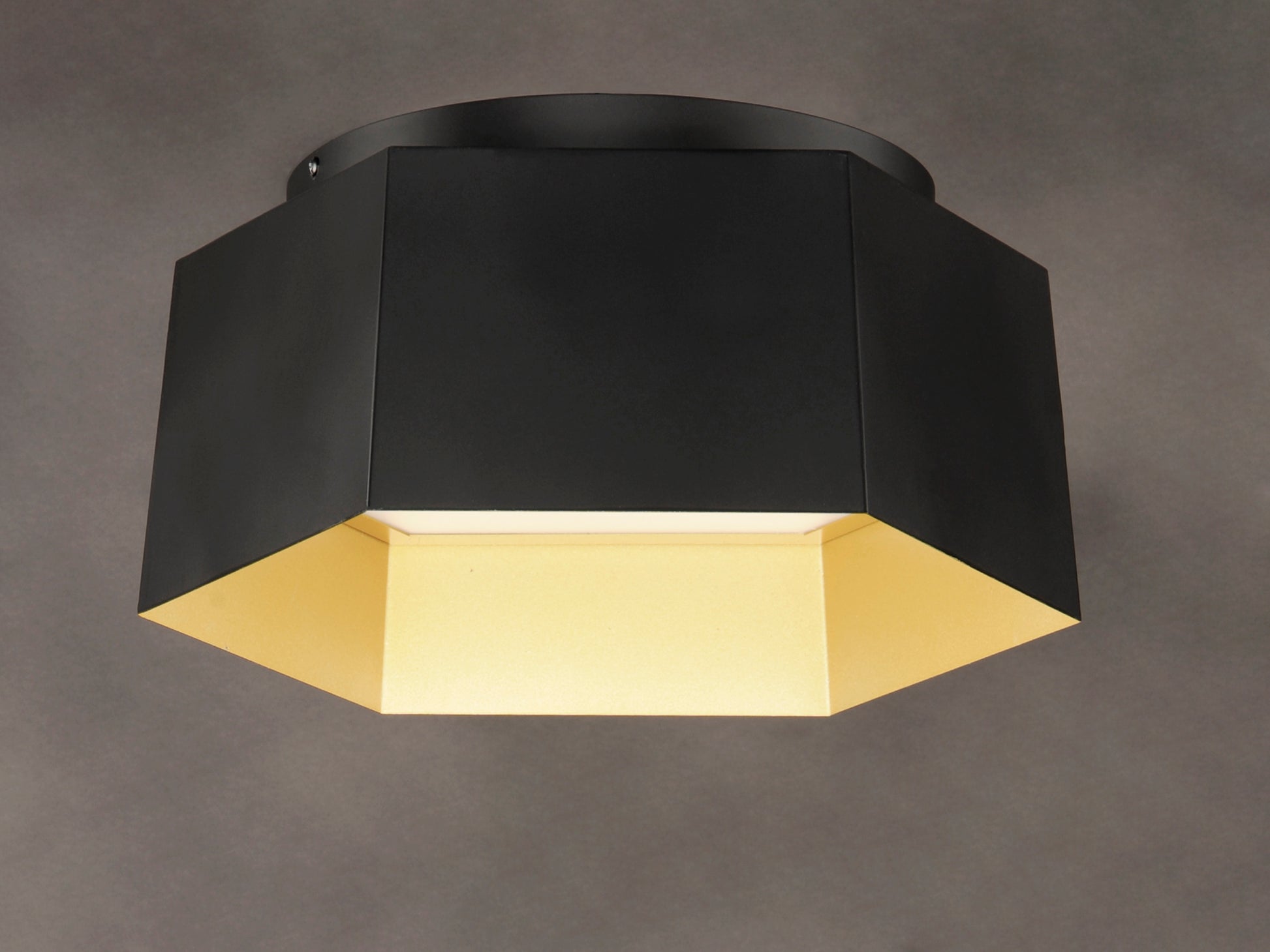 Honeycomb LED Flush Mount Black/Gold by Maxim Lighting
