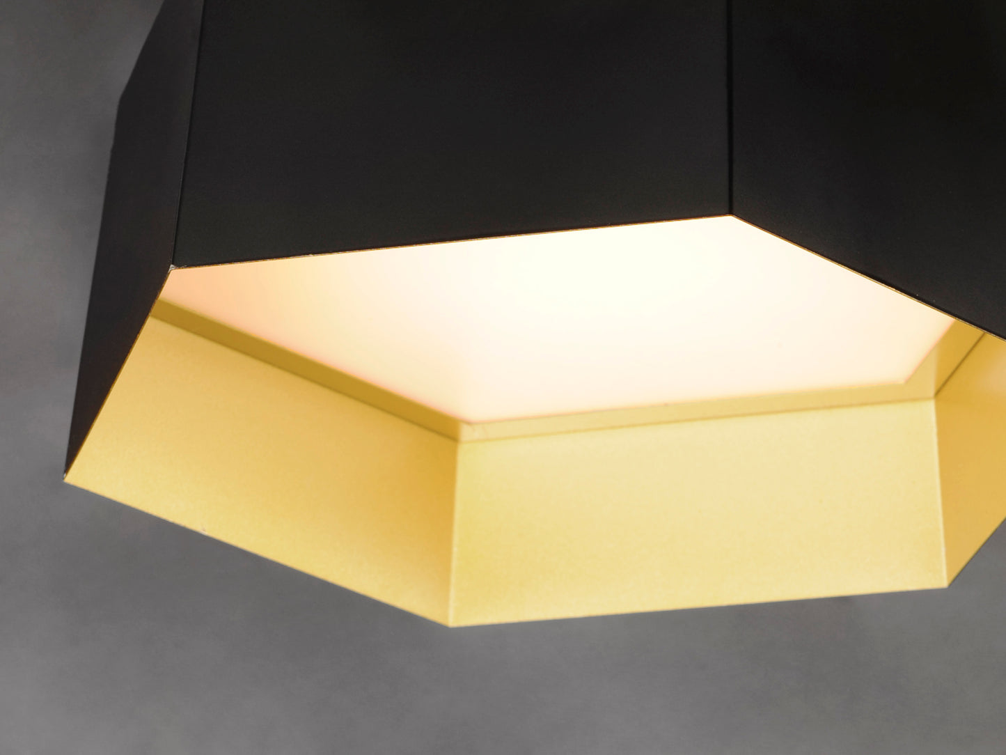 Honeycomb LED Flush Mount Black/Gold by Maxim Lighting