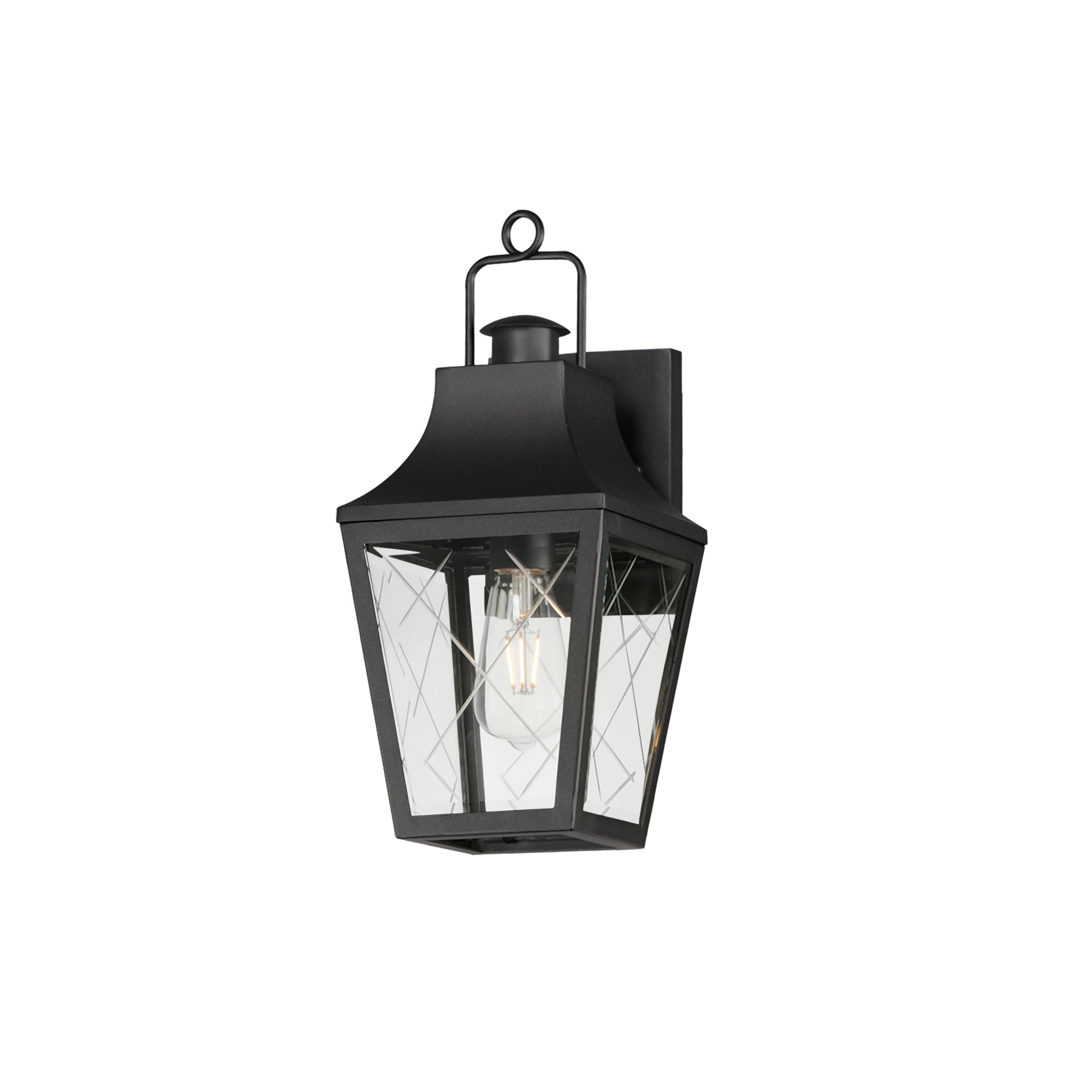 Storybook Outdoor Small Wall Sconce Black by Maxim Lighting