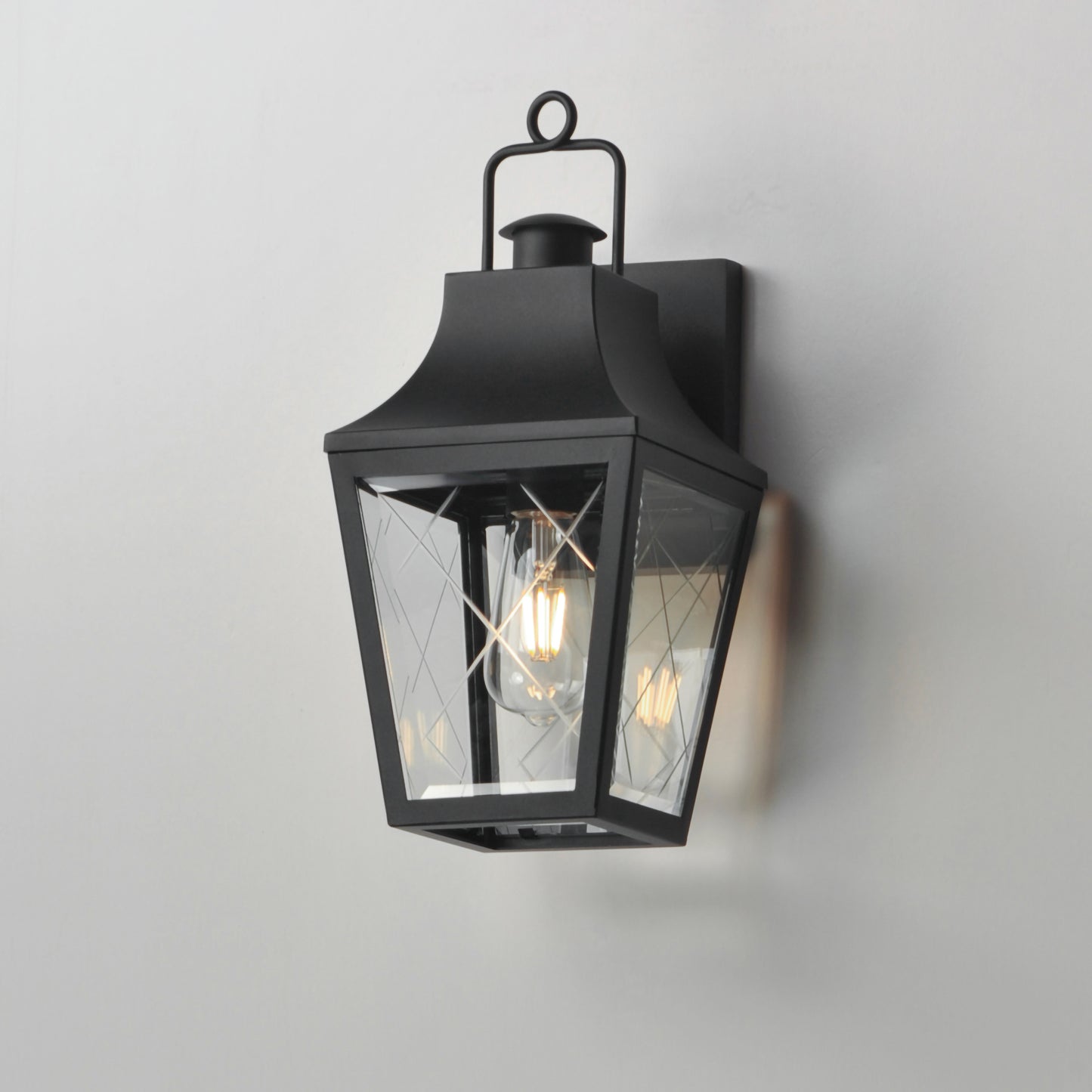 Storybook Outdoor Small Wall Sconce Black by Maxim Lighting