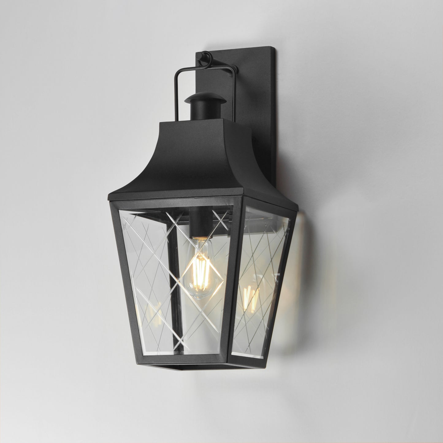 Storybook Outdoor Large Wall Sconce Black by Maxim Lighting