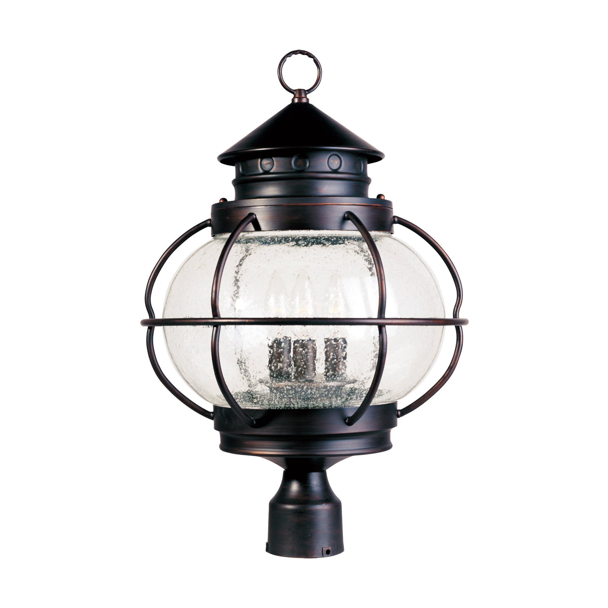 Portsmouth 3-Light Outdoor Pole/Post Lantern Oil Rubbed Bronze by Maxim Lighting