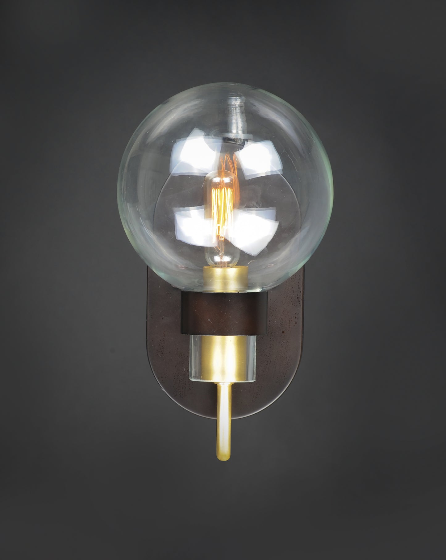 Bauhaus Wall Sconce Bronze/Satin Brass by Maxim Lighting
