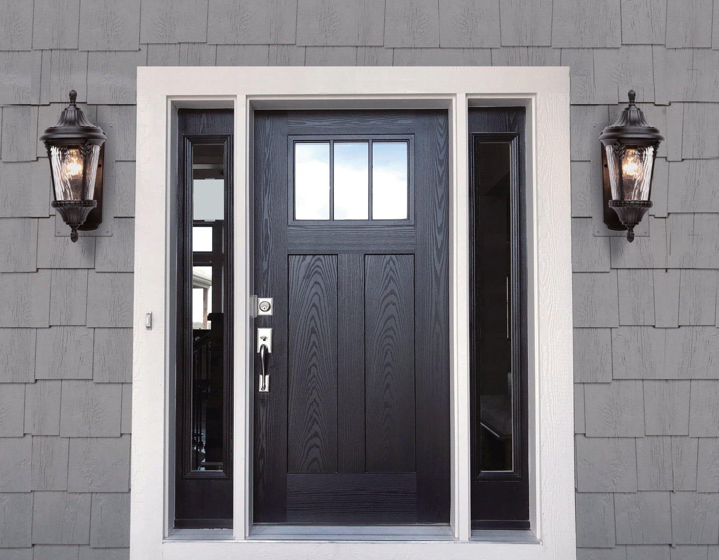 Sentry Outdoor Wall Sconce Black by Maxim Lighting