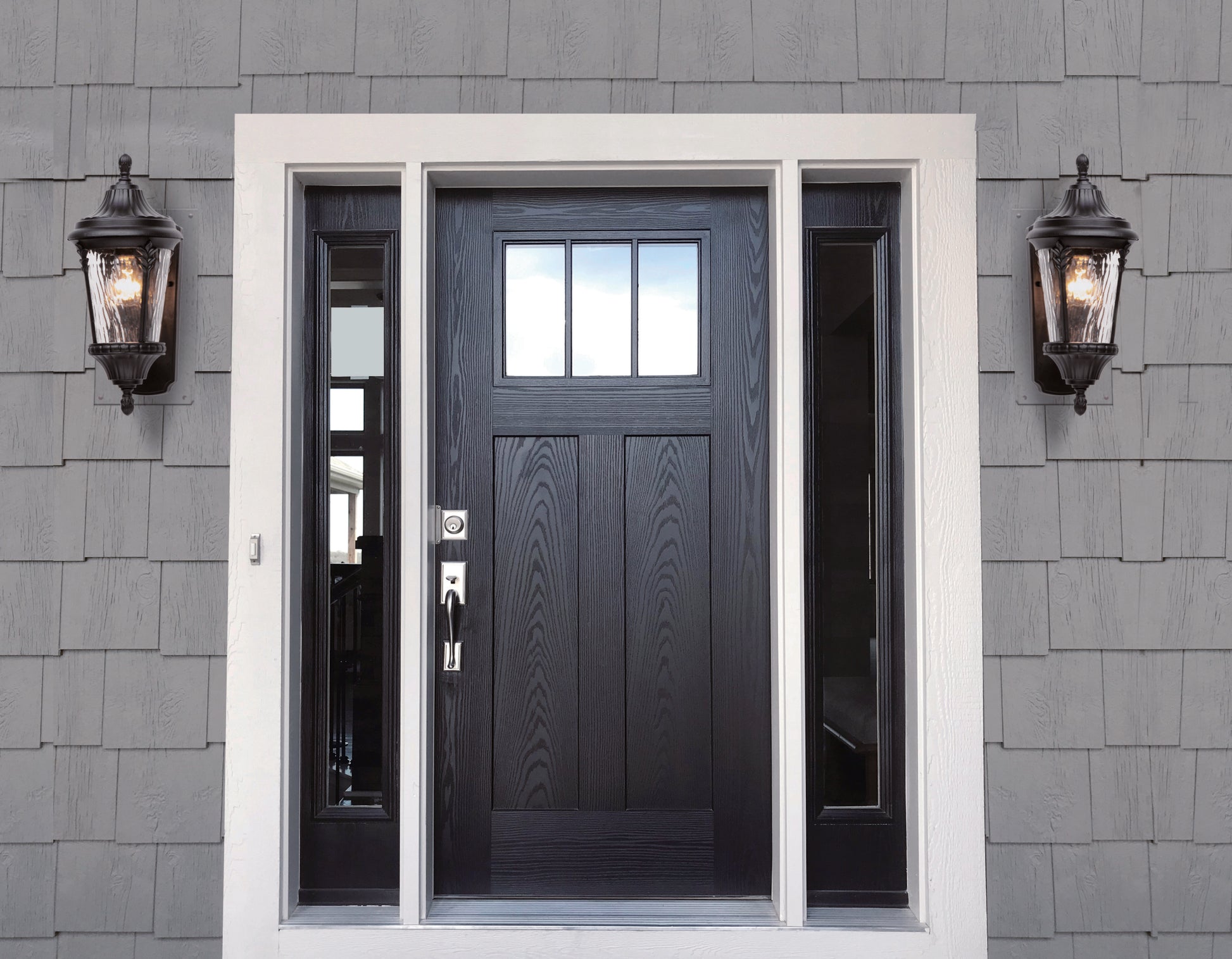 Sentry Outdoor Wall Sconce Black by Maxim Lighting