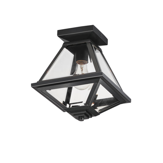 Prism 9" Outdoor Flush Mount Black by Maxim Lighting