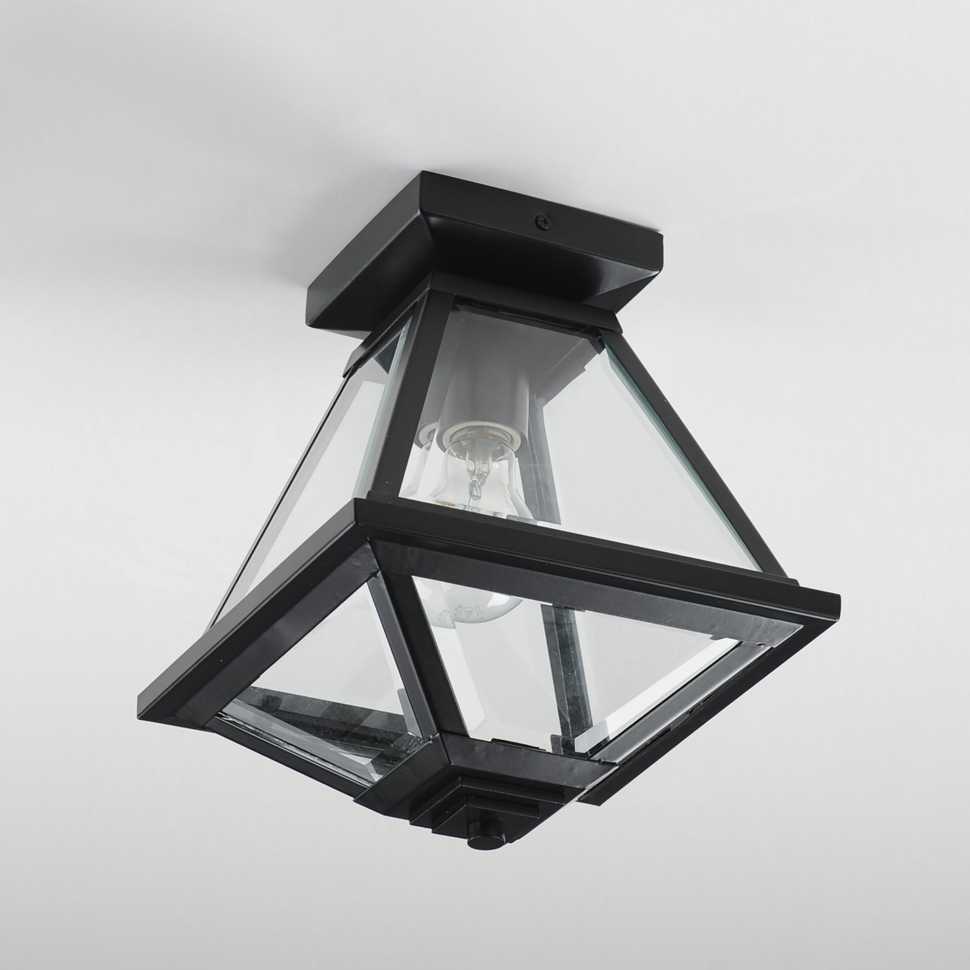 Prism 9" Outdoor Flush Mount Black by Maxim Lighting