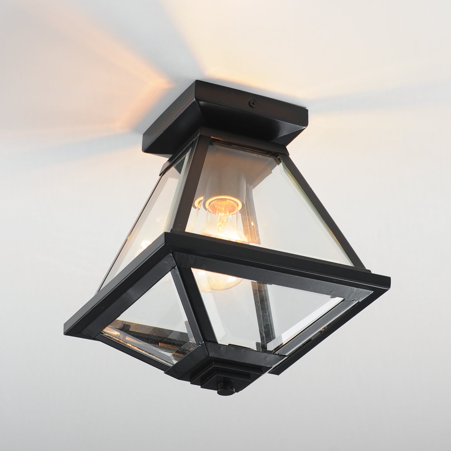 Prism 9" Outdoor Flush Mount Black by Maxim Lighting
