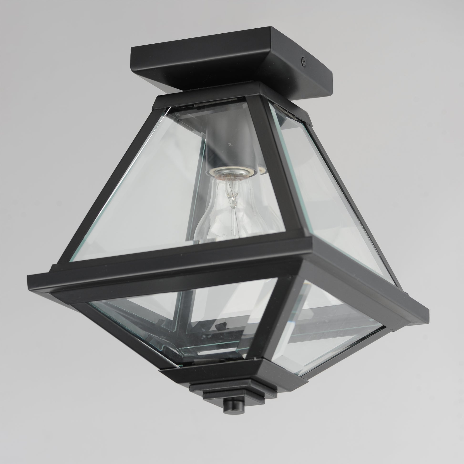 Prism 9" Outdoor Flush Mount Black by Maxim Lighting