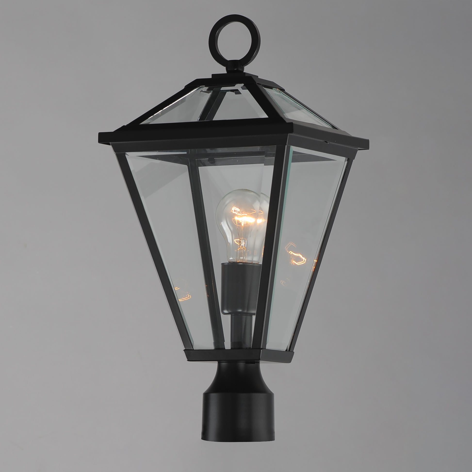 Prism Outdoor Post Lantern Black by Maxim Lighting