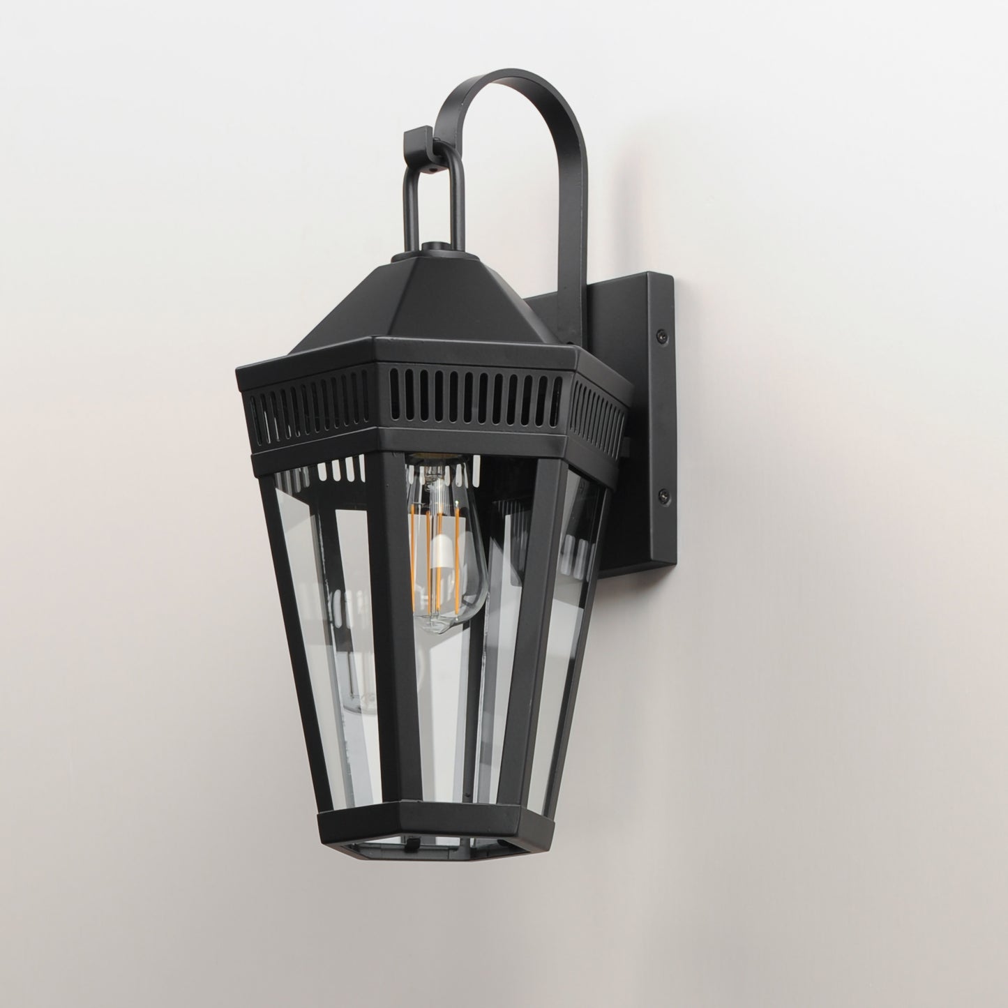 Oxford Outdoor Wall Sconce Large Black by Maxim Lighting