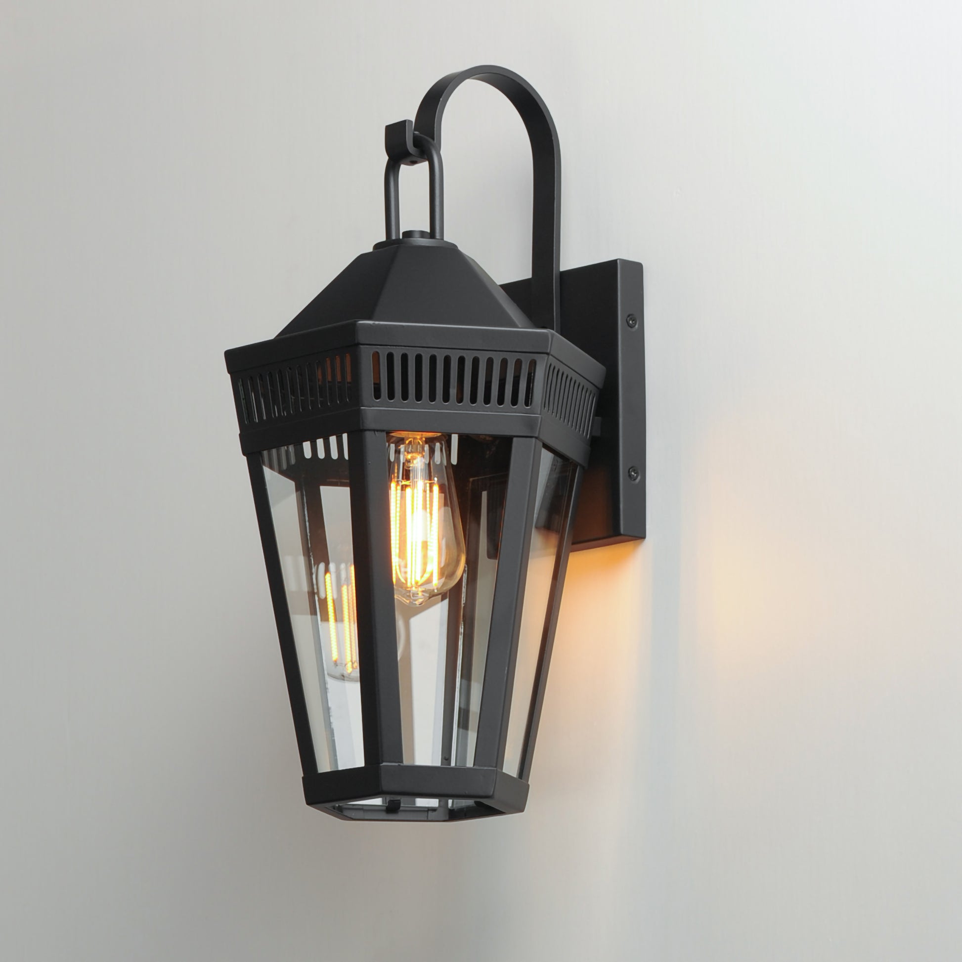 Oxford Outdoor Wall Sconce Large Black by Maxim Lighting