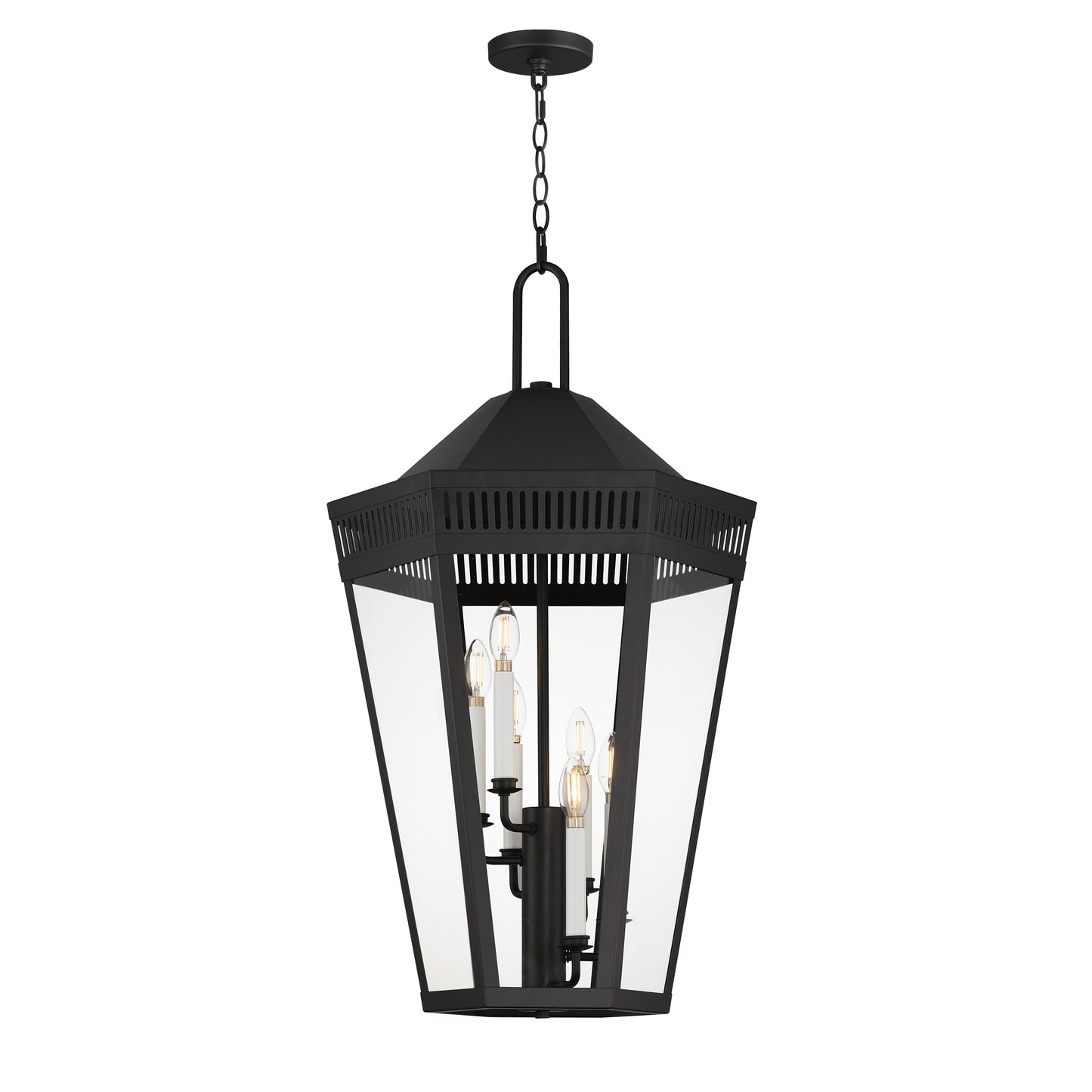Oxford Outdoor 6-Light Pendant Black by Maxim Lighting