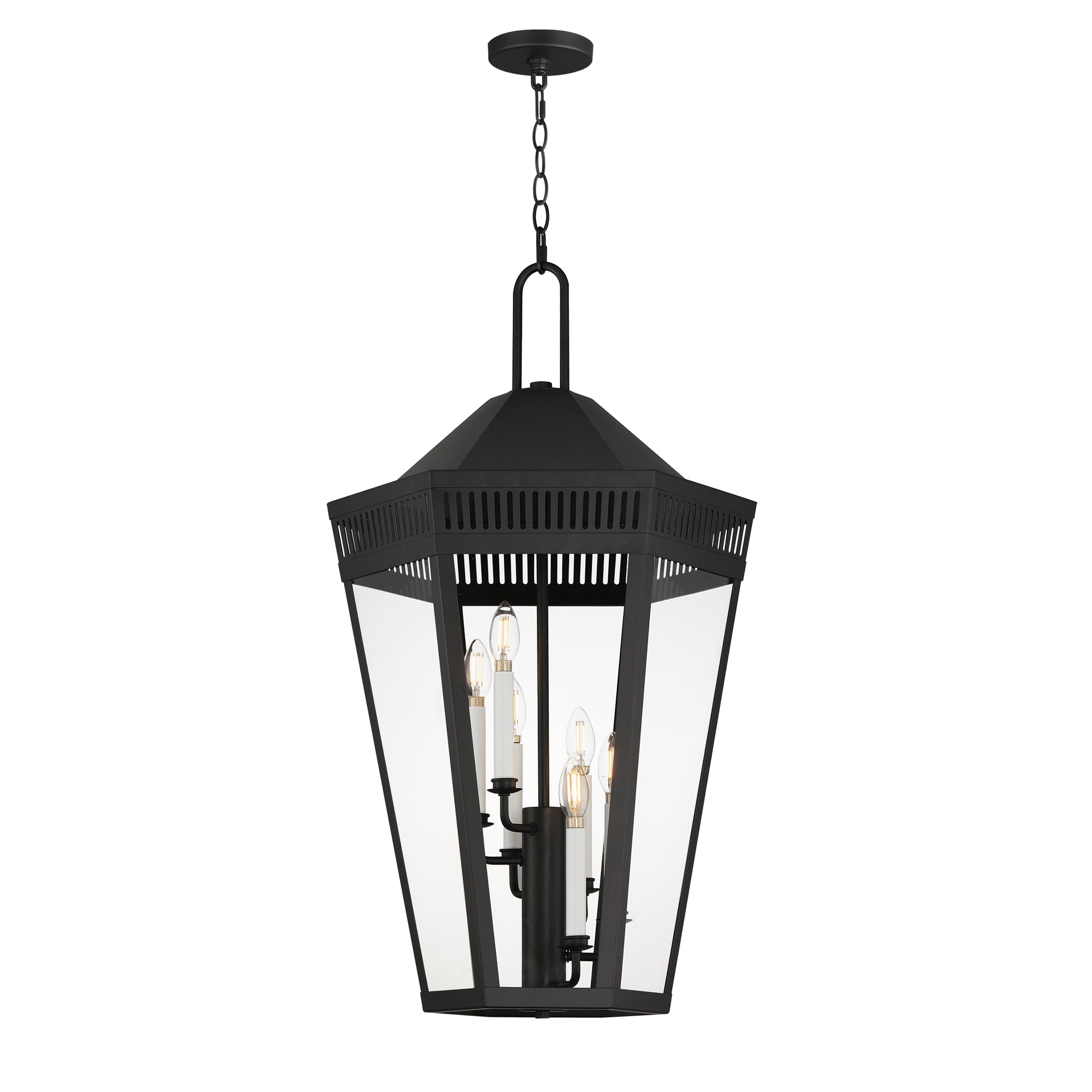 Oxford Outdoor 6-Light Pendant Black by Maxim Lighting