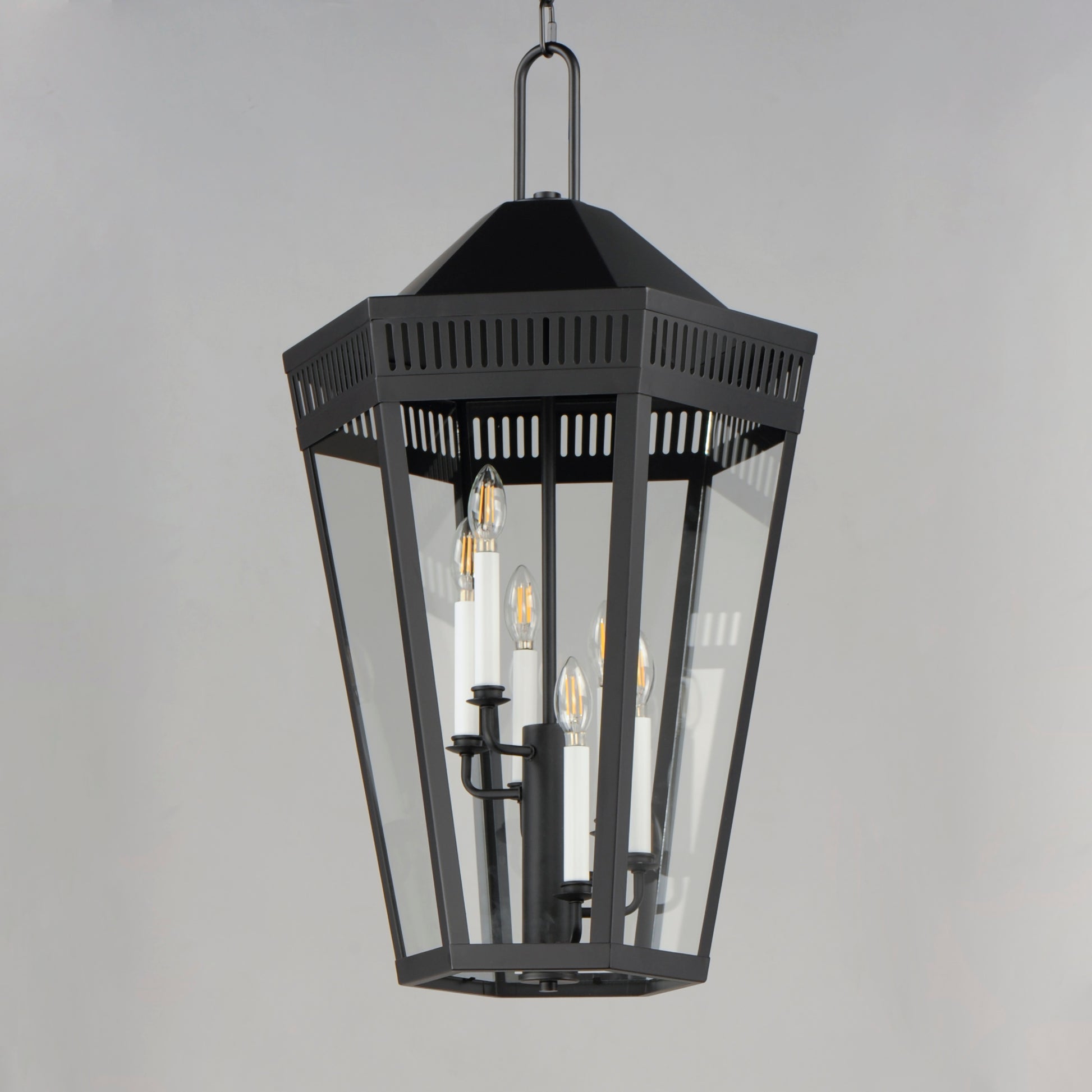 Oxford Outdoor 6-Light Pendant Black by Maxim Lighting