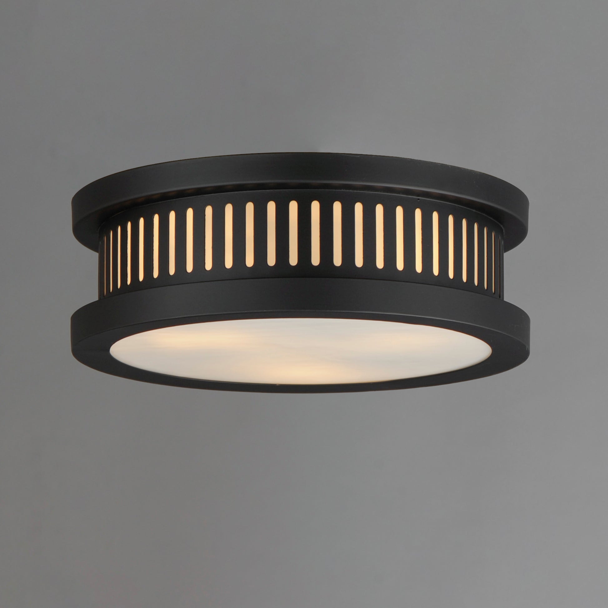 Oxford Outdoor 3-Light Flush Mount Black by Maxim Lighting