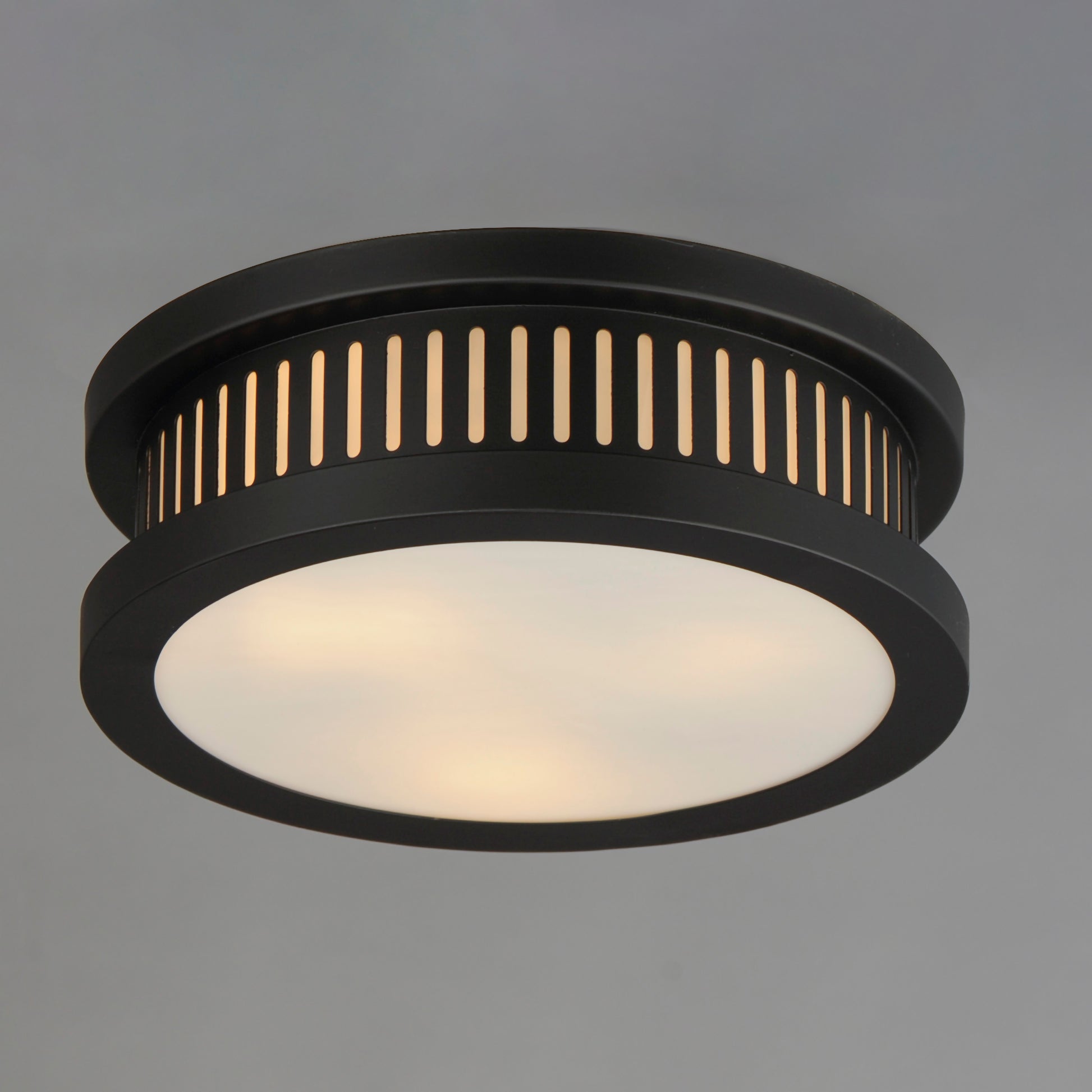 Oxford Outdoor 3-Light Flush Mount Black by Maxim Lighting