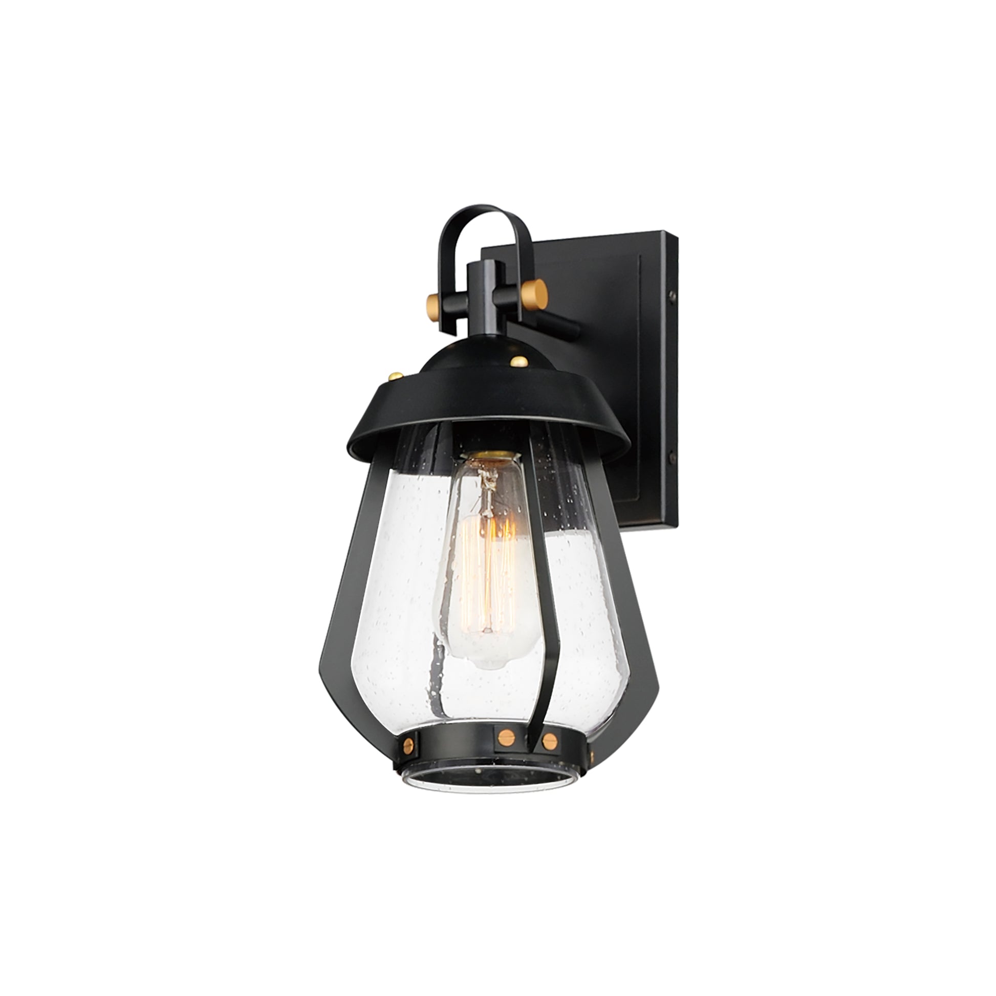 Mariner Small Outdoor Sconce Black/Antique Brass by Maxim Lighting