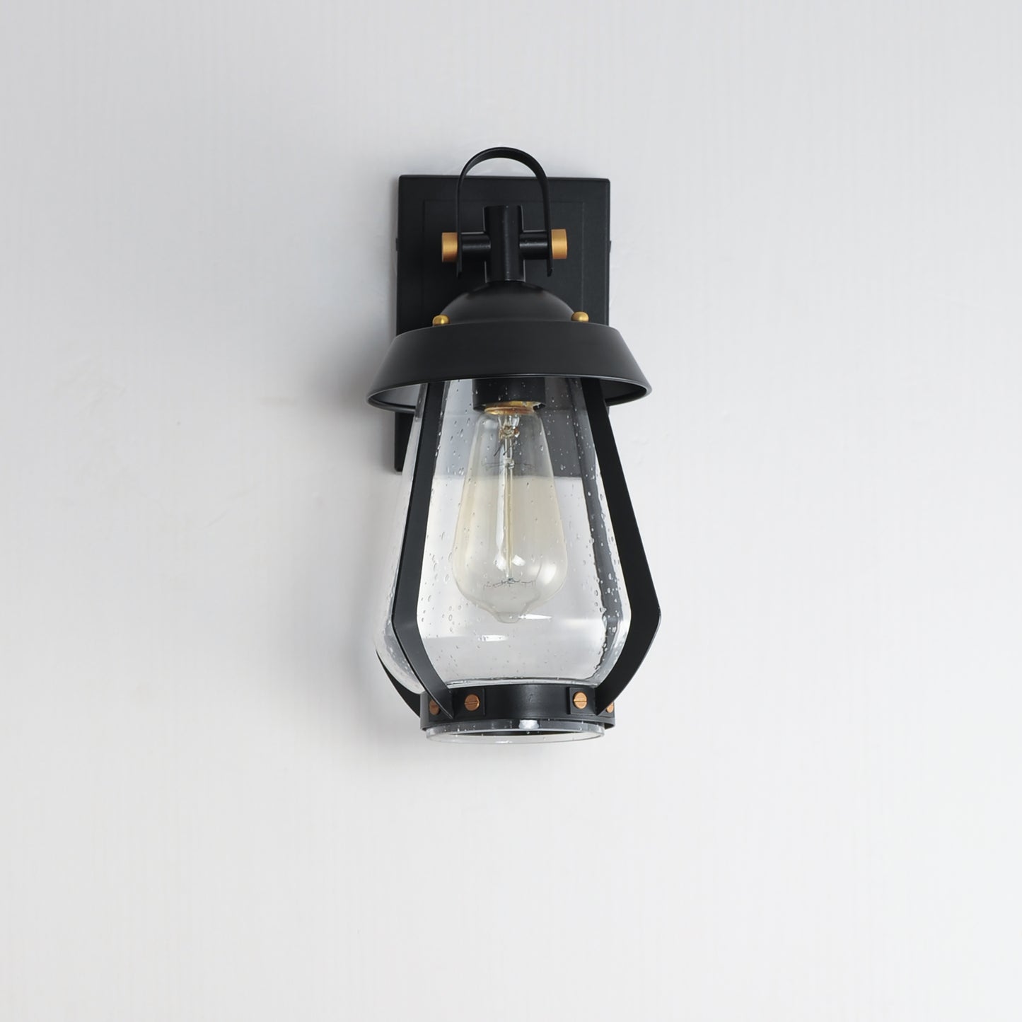 Mariner Small Outdoor Sconce Black/Antique Brass by Maxim Lighting