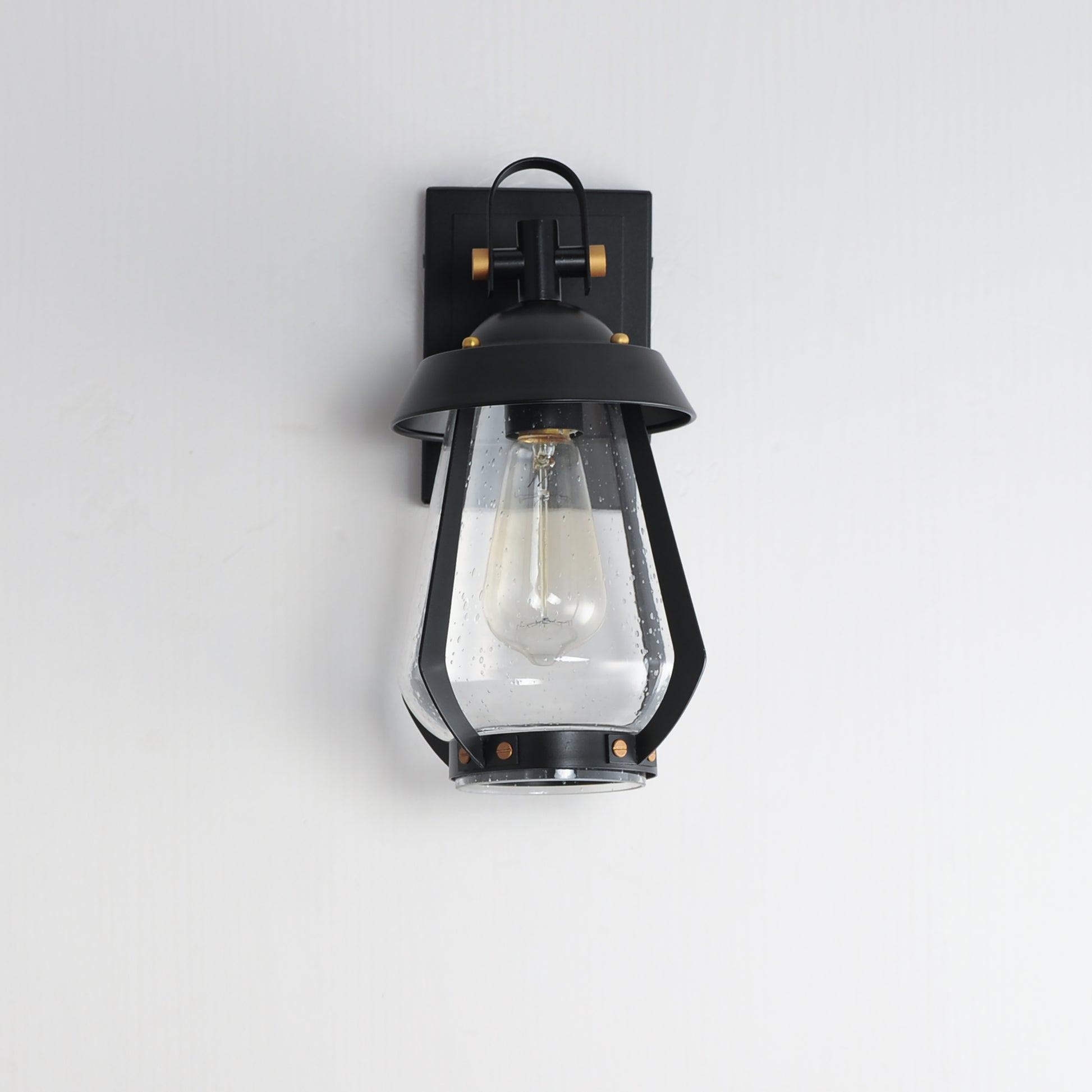 Mariner Small Outdoor Sconce Black/Antique Brass by Maxim Lighting