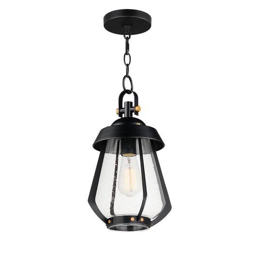 Mariner Medium Outdoor Pendant Black/Antique Brass by Maxim Lighting