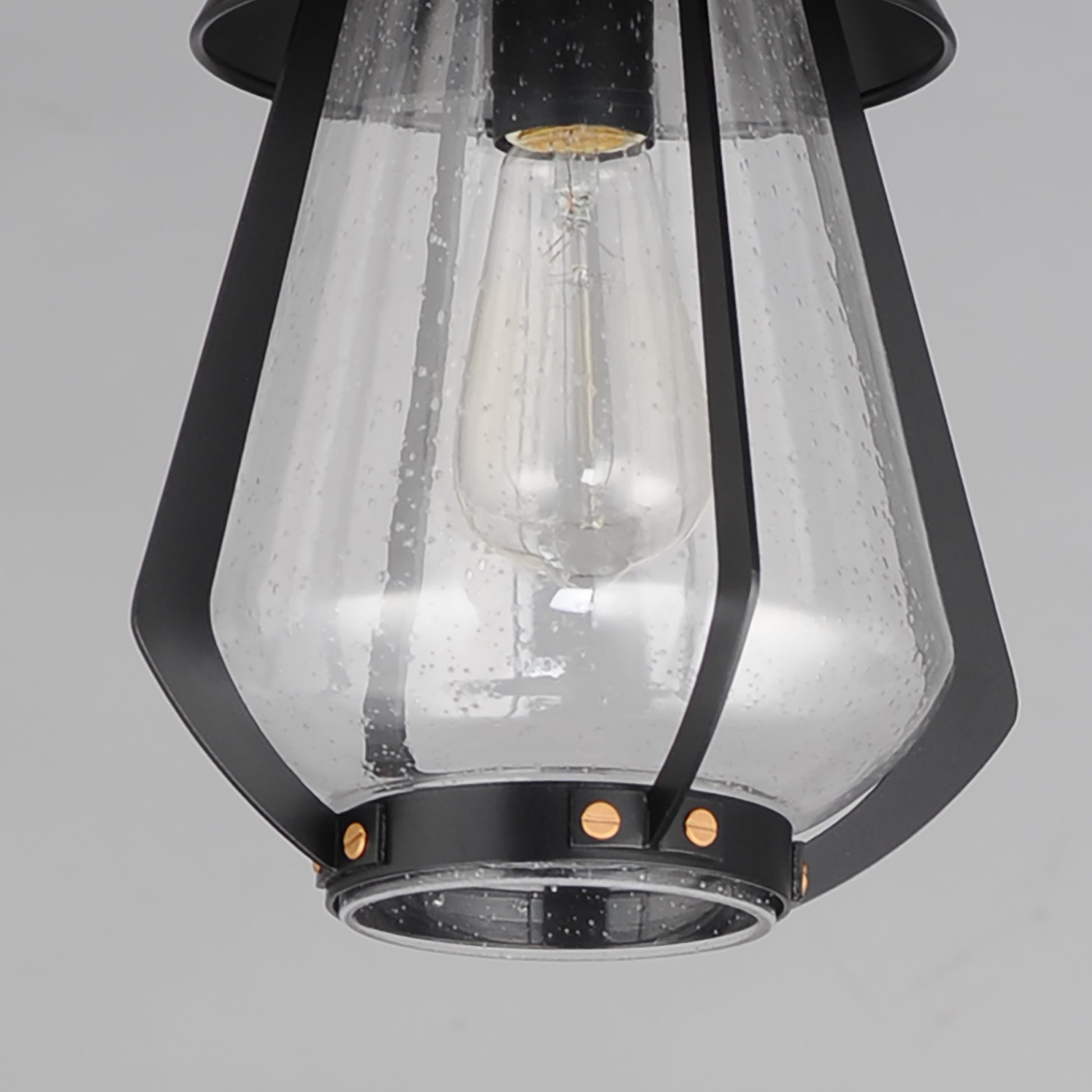 Mariner Medium Outdoor Pendant Black/Antique Brass by Maxim Lighting