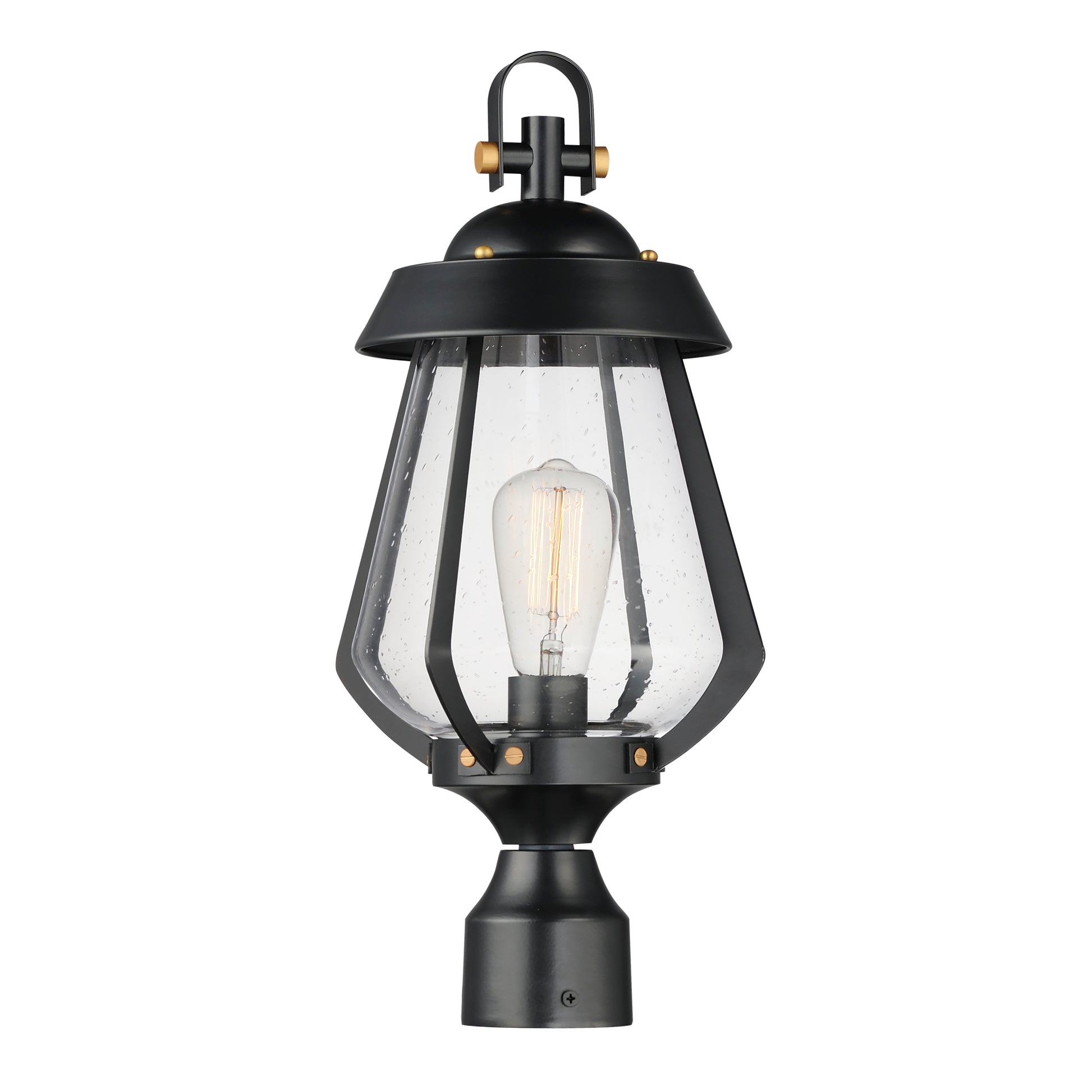 Mariner Outdoor Pier/Post Mount Black/Antique Brass by Maxim Lighting