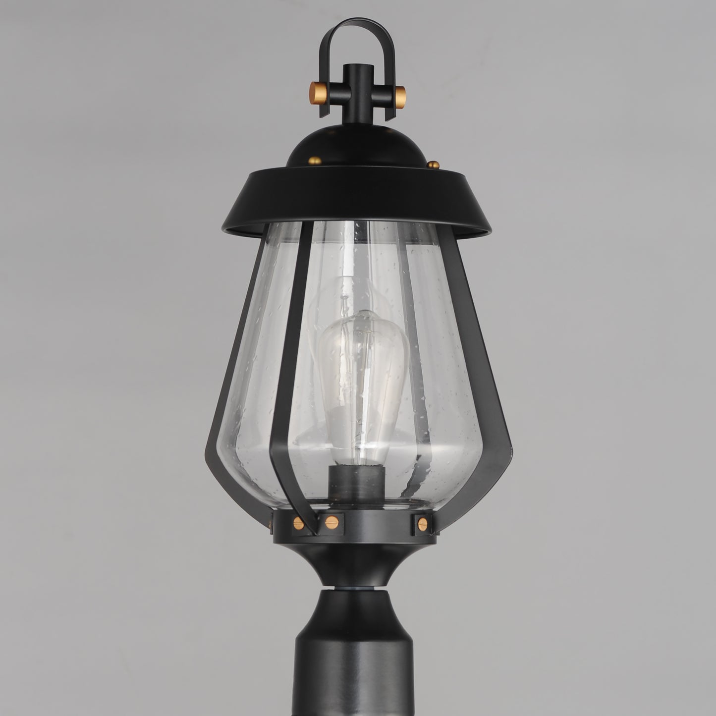 Mariner Outdoor Pier/Post Mount Black/Antique Brass by Maxim Lighting