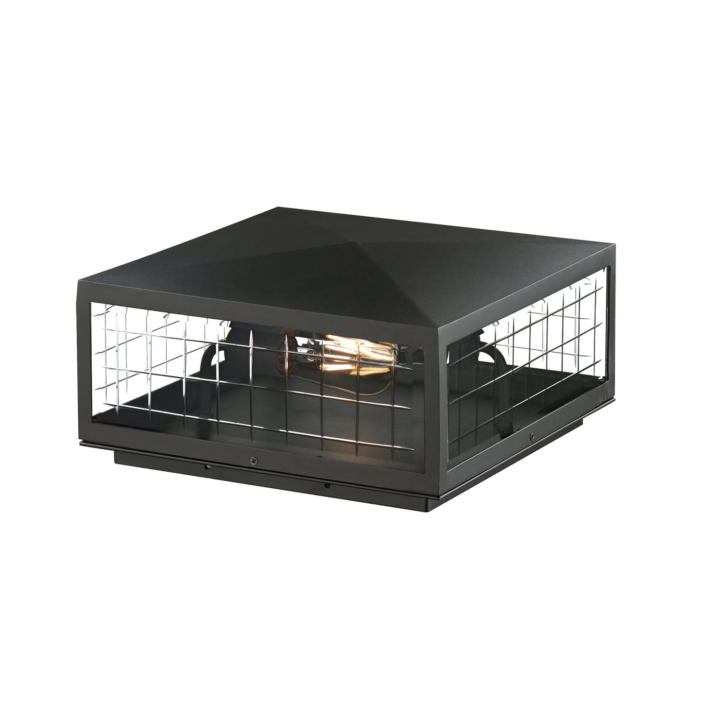 Magnus 2-Light Deck Lantern Black by Maxim Lighting
